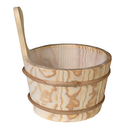 Prosaunas 4-Liter Lined Wood Sauna Bucket