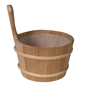 Prosaunas 4-Liter Lined Wood Sauna Bucket