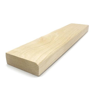 Prosaunas Alder 1x3 S4SEE SHP Sauna Wood, Smooth 4 Sides Eased Edges, SHP Profile, Bench Material WOOD642