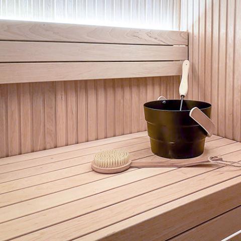 Prosaunas Alder 1x3 S4SEE SHP Sauna Wood, Smooth 4 Sides Eased Edges, SHP Profile, Bench Material WOOD642