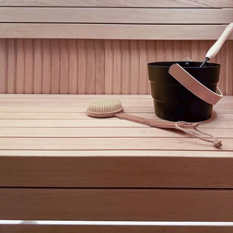 Prosaunas Alder 2x3 S4SEE SHP Sauna Wood, Smooth 4 Sides Eased Edges, SHP Profile, Bench Material WOOD645
