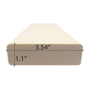 Prosaunas Aspen 2x4 S4SEE SHP Sauna Wood, Smooth 4 Sides Eased Edges, SHP Profile, Bench Material WOOD641