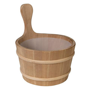 Prosaunas Lined Wood Sauna Bucket, 4-Liter 127677