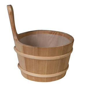 Prosaunas Lined Wood Sauna Bucket, 4-Liter 127677