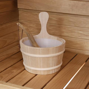 Prosaunas Lined Wood Sauna Bucket, 4-Liter 127677