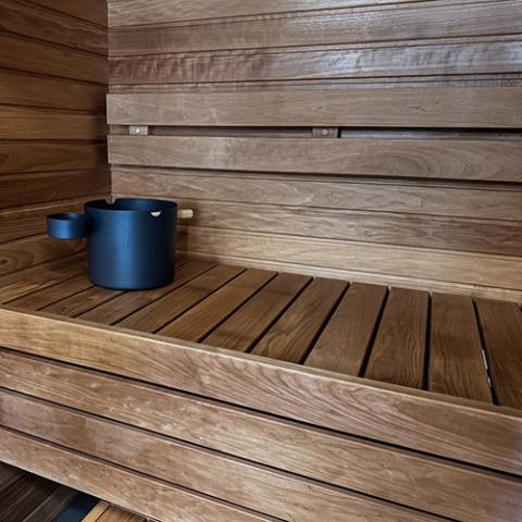Prosaunas Thermo-Aspen 2x4 S4SEE SHP Sauna Wood, Thermally-Modified, Smooth 4 Sides Eased Edges, SHP Profile, Bench Material WOOD651