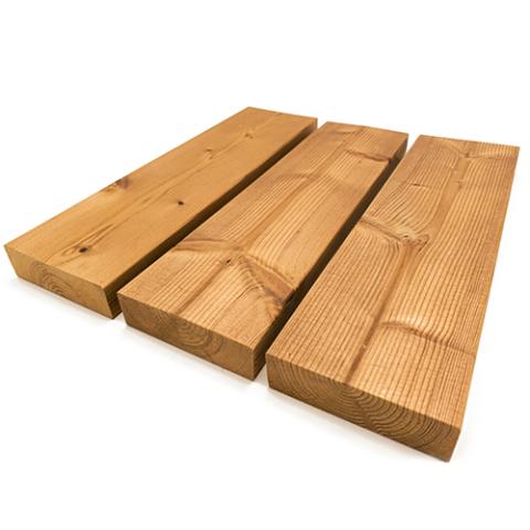 Prosaunas Thermo-Spruce 2x4 S4SEE SHP Sauna Wood, Thermally-Modified, Smooth 4 Sides Eased Edges, SHP Profile, Bench Material WOOD654
