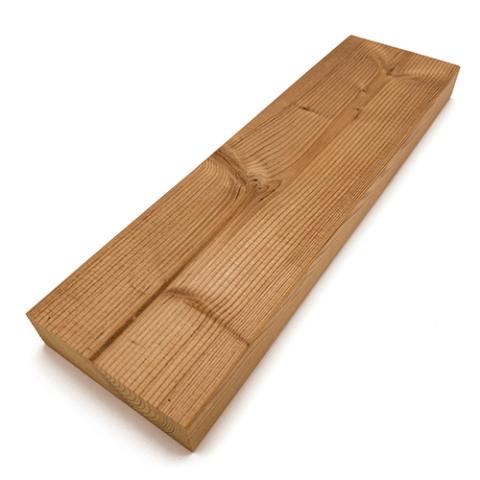 Prosaunas Thermo-Spruce 2x4 S4SEE SHP Sauna Wood, Thermally-Modified, Smooth 4 Sides Eased Edges, SHP Profile, Bench Material WOOD654