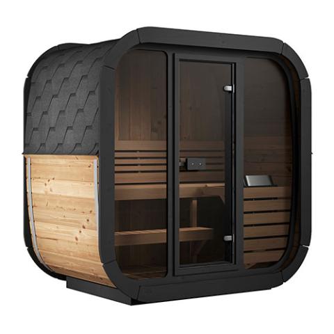 SaunaLife Model CL4G Cube‑Series Outdoor Home Sauna Kit Up to 3 Persons SL-MODELCL4G