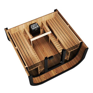 SaunaLife Cube-Series Outdoor Home 6-Person Sauna Kit SL-CL7G