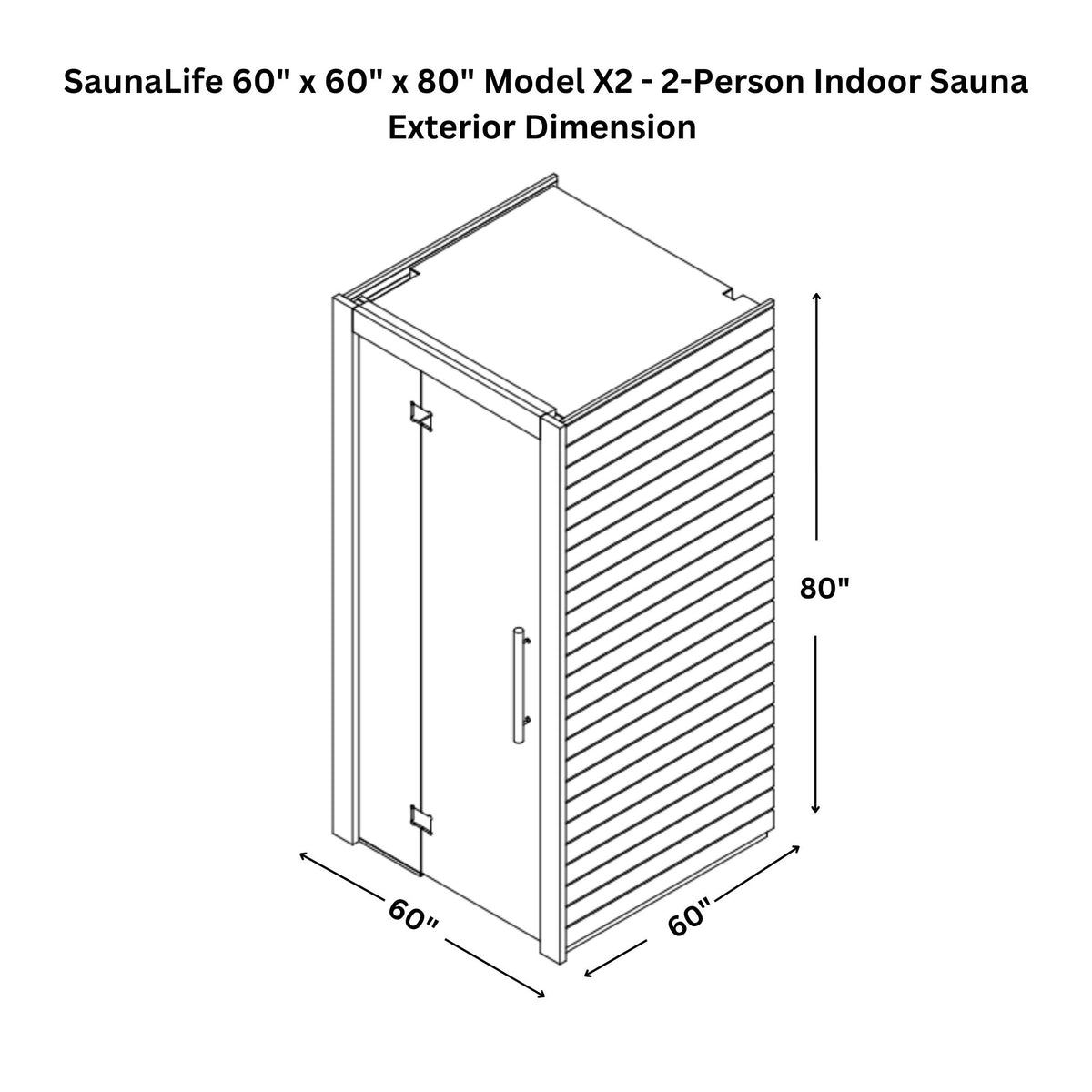 SaunaLife Model X2 Xperience Series Indoor Sauna Kit, Up to 2 Persons