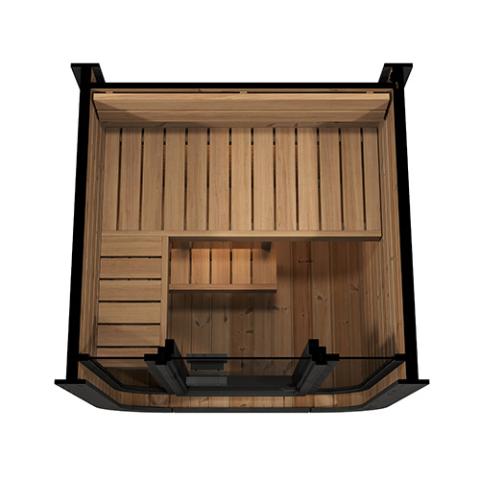 SaunaLife Cube-Series Model CL3G Outdoor Home Sauna Kit, Up to 2 Persons SL-MODELCL3G
