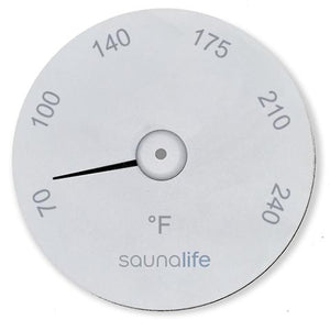 SaunaLife Round Fahrenheit SaunaGear Thermometer