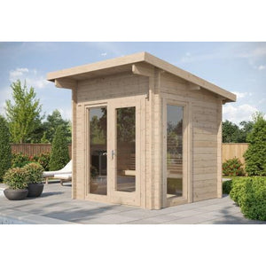 SaunaLife Model G4 Outdoor 6 Person Home Sauna Kit