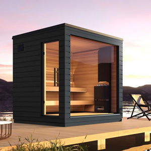 SaunaLife Model G6 Pre-Assembled Outdoor Home Sauna - 5 Person