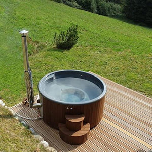 SaunaLife Model S4N - 6 Person Wood-Fired Hot Tub