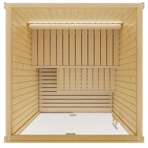 SaunaLife 60" x 60" x 80" Model X2 - 2-Person Indoor Sauna