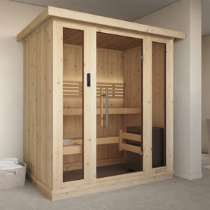 SaunaLife 67" x 45" x 79" Model X6 - 3 Person Indoor Sauna