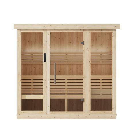 SaunaLife 79" x 62" x 79" Model X7 - 6 Person Indoor Sauna