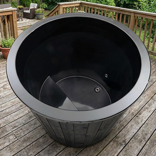 SaunaLife Black Model S1B 1-Person Cold/Hot Immersion Tub 128695