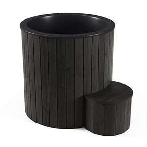 SaunaLife Black Model S1B 1-Person Cold/Hot Immersion Tub 128695
