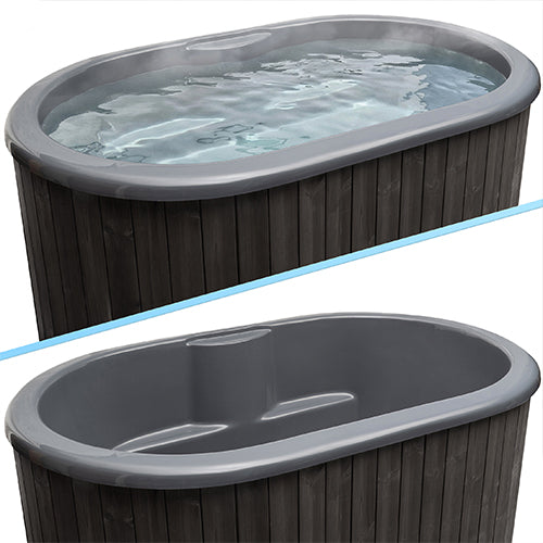 SaunaLife Black Model S2B 2-Person Cold/Hot Immersion Tub 128697
