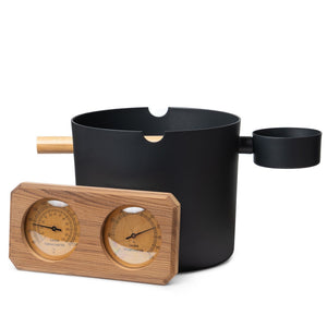 SaunaLife Bucket, Ladle, Hygrometer and Thermometer SaunaLife Accessory Package 7 ACCPKG-7