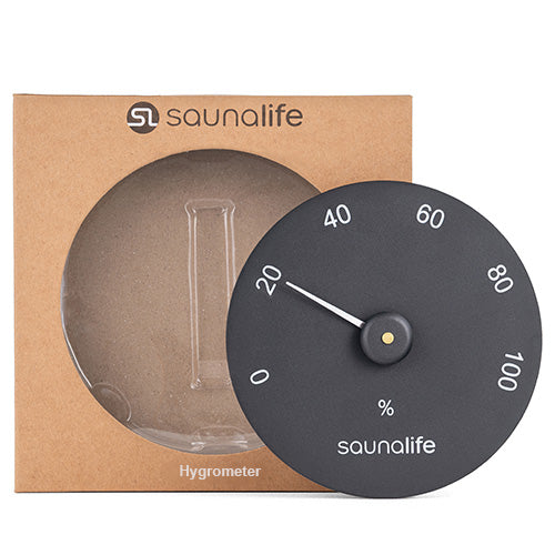 SaunaLife Designer Sauna Hygrometer, Humidity Levels