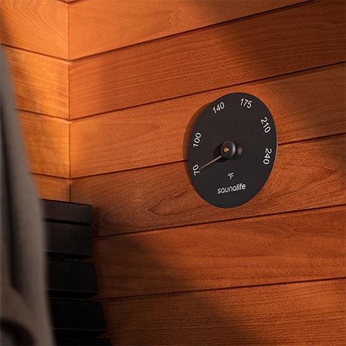 SaunaLife Designer Thermometer Sauna Thermometer, Fahrenheit