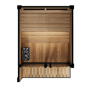 SaunaLife Garden Luxury-Series Outdoor DIY Sauna Kit, Thermo-Spruce, up to 4 Persons SL-MODELGL4