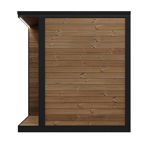 SaunaLife Garden Luxury-Series Outdoor DIY Sauna Kit, Thermo-Spruce, up to 4 Persons SL-MODELGL4