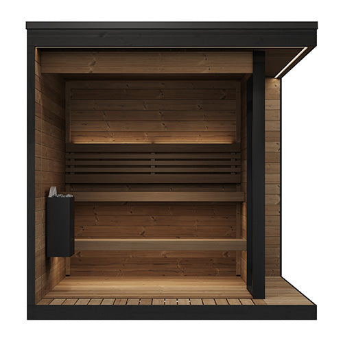 SaunaLife Garden Luxury-Series Outdoor DIY Sauna Kit, Thermo