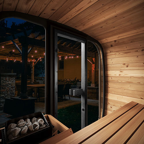 SaunaLife Model CL4G Cube‑Series Outdoor Home Sauna Kit Up to 3 Persons SL-MODELCL4G