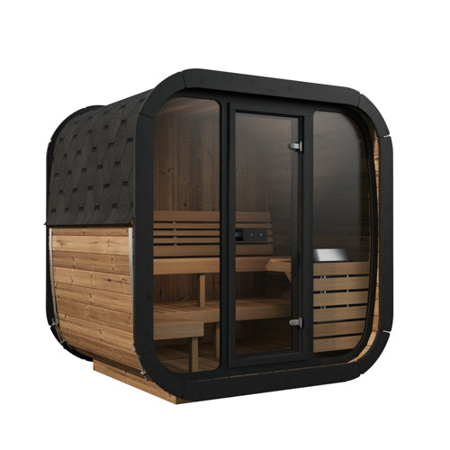 SaunaLife Model CL5G Cube-Series Outdoor Home Sauna Kit Up to 4 Persons SL-MODELCL5G