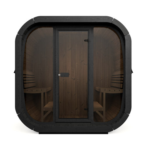 SaunaLife Model CL7GB Cube Luxury Series Outdoor Home Sauna Kit, DIY, Paint Included, Up to 6 Persons