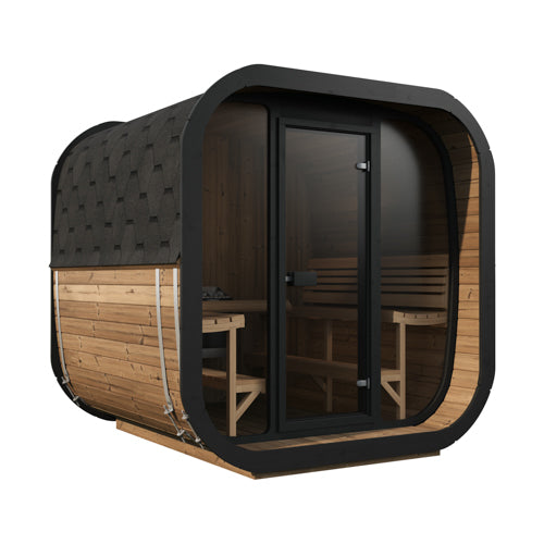 SaunaLife Model CL7G Cube Luxury Series Outdoor Home Sauna Kit, Up to 6 Persons SL-MODELCL7G