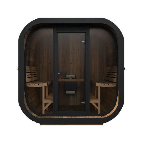 SaunaLife Model CL7G Cube Luxury Series Outdoor Home Sauna Kit, Up to 6 Persons SL-MODELCL7G