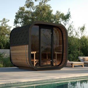 SaunaLife Model CL7G Cube Luxury Series Outdoor Home Sauna Kit, Up to 6 Persons SL-MODELCL7G