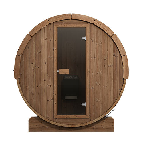 SaunaLife 59"x81" Model E6 - 3 Person Barrel Sauna 646-SL-MODELE6