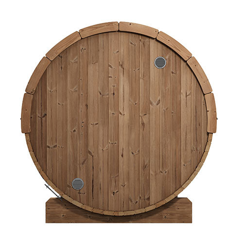 SaunaLife 71"D x 81"H Model E7 - 4 Person Barrel Sauna SL-MODELE7
