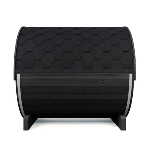SaunaLife Model E8B Ergo Series Outdoor Sauna Barrel Kit, DIY, Paint Included, Up to 6 Persons