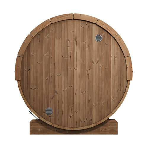 SaunaLife 87"L x 81"D Model E8 ERGO Series 6-Person Sauna Barrel SL-MODELE8