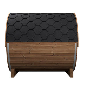 SaunaLife 87"L x 81"D Model E8 ERGO Series 6-Person Sauna Barrel SL-MODELE8