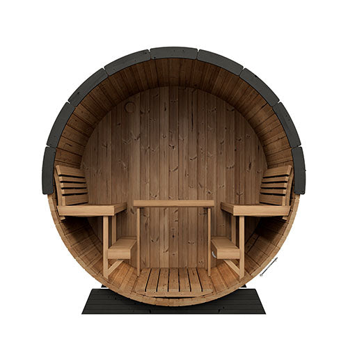 SaunaLife 79"L x 91"H Model EE8G - 6 Person Sauna Barrel