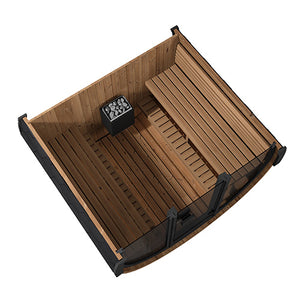 SaunaLife 79"L x 91"H Model EE8G - 6 Person Sauna Barrel