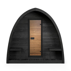 SaunaLife Model G3B Garden Series Outdoor Home Sauna Kit, DIY, Paint Included, Up to 6 Persons