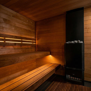SaunaLife Model G6 Outdoor Pre-Assembled Home Sauna and Garden-Series Backyard Fully Assembled Home Sauna Up to 5 Persons
