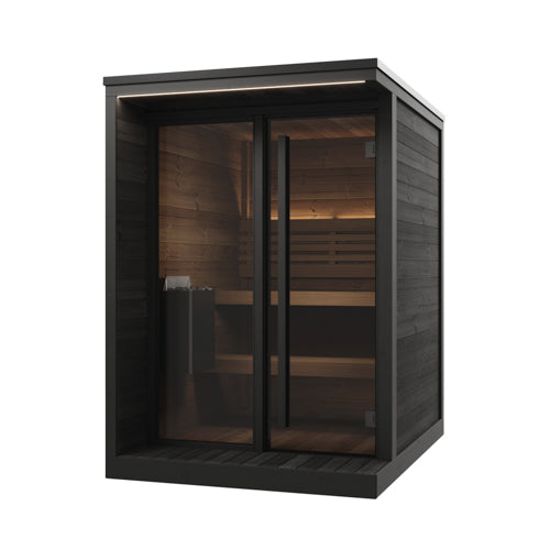 SaunaLife Model GL4B Garden Luxury Series Outdoor Home Sauna Kit, DIY, Paint Included, Up to 4 Persons SL-MODELGL4B