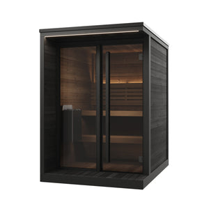 SaunaLife Model GL4B Garden Luxury Series Outdoor Home Sauna Kit, DIY, Paint Included, Up to 4 Persons SL-MODELGL4B