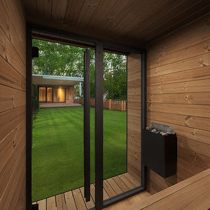 SaunaLife Model GL4B Garden Luxury Series Outdoor Home Sauna Kit, DIY, Paint Included, Up to 4 Persons SL-MODELGL4B